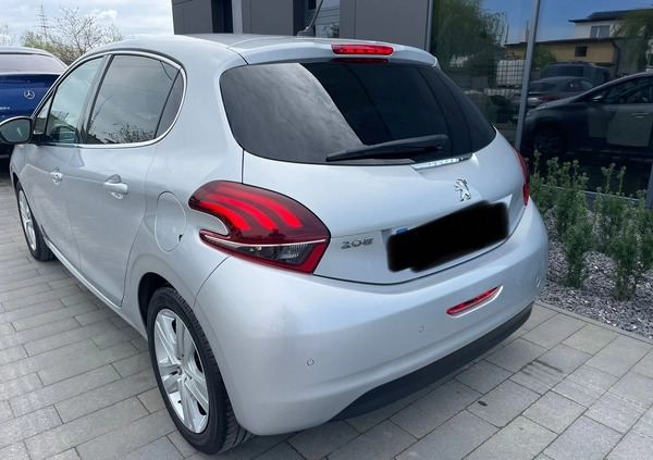 Peugeot 208 cena 39500 przebieg: 46300, rok produkcji 2018 z Wyszków małe 106